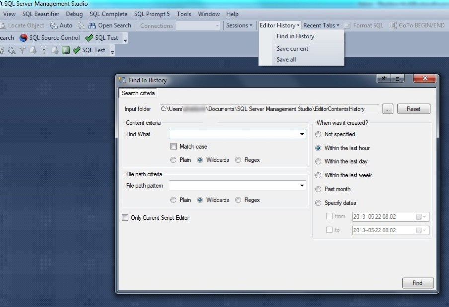 ssmsBoost_findInHistory
