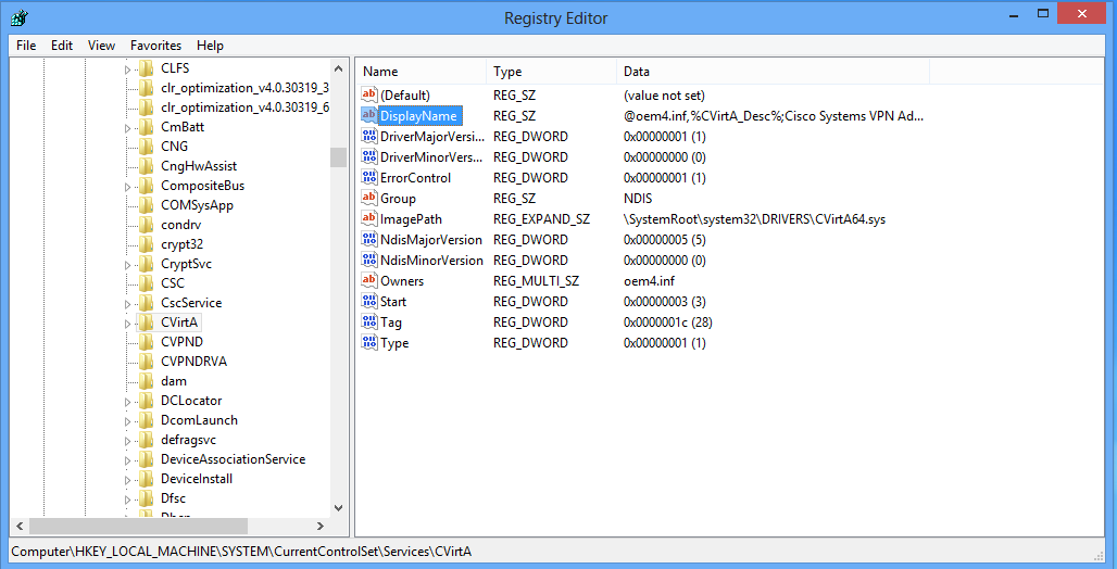 Registry Key 1