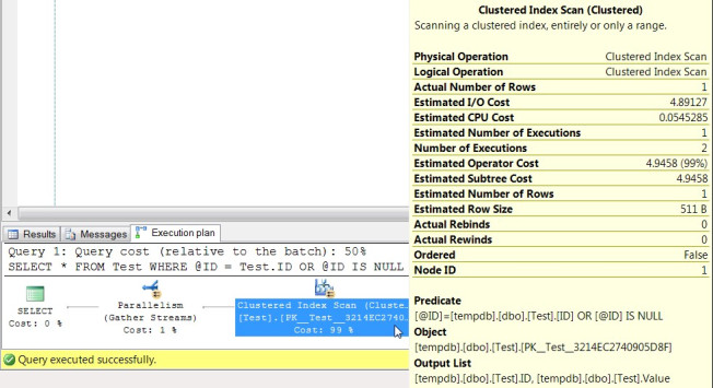 Execution Plan of Query 1
