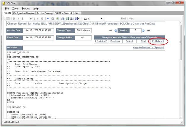 Compare with Production