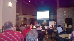 Thanks @wendy_dance for the great photo! Packed session with @kleegeek at #sqlsatKC #sqlpass virtualization and SQL Server