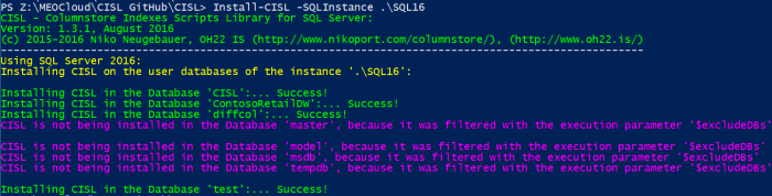 Install-CISL SQL Server 2016