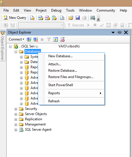 Database Creation using SQL Sever Management Studio (SSMS ...