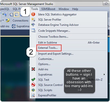 Split personality text editing in SSMS with Sublime Text 3