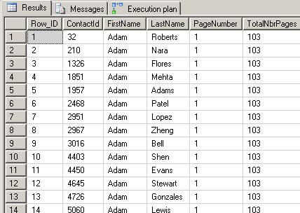 Custom Pagination in SQL Server 2005 – SQLServerCentral