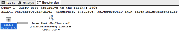 The Filtered Non-Clustered Index was chosen in the Execution Plan The Filtered Non-Clustered Index was chosen in the Execution Plan