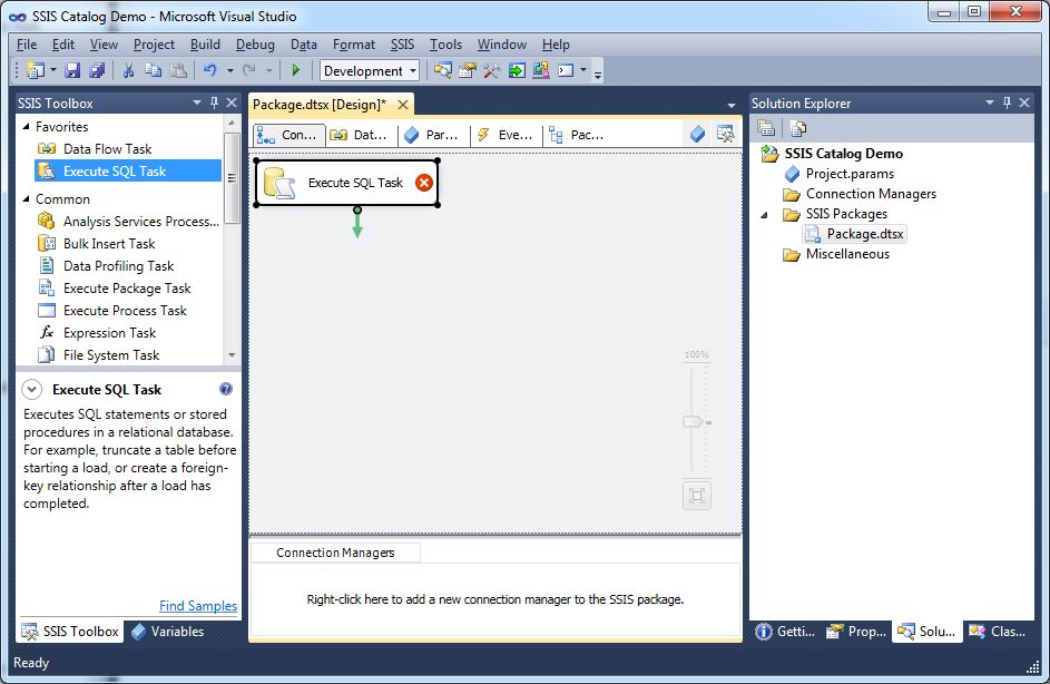 How To Deploy And Execute An SSIS Package From The SSISDB Catalog ...