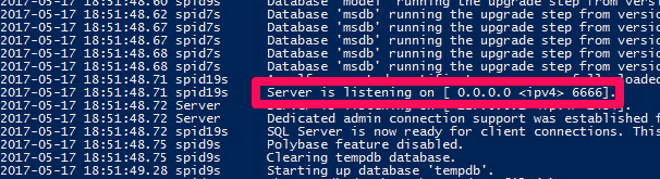 SQL Server on docker logs