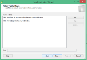 T-Repl Publishing Filters