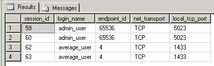 Connected to custom TDS port