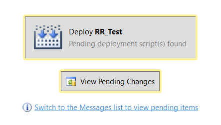 ReadyRoll Deploy New Database