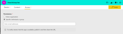 PBI App Permissions