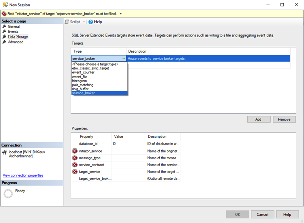 The Service Broker Target for Extended Events The Service Broker Target for Extended Events