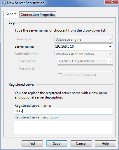 CMS New Server Registration New Server Registration