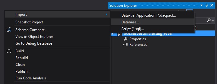 Right click in Visual Studio 2013 not showing create unit test