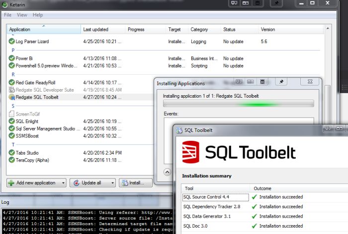 Automating SSMS 2016 Updates & Install