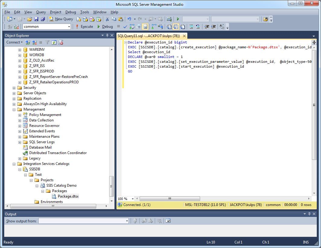 How To Deploy And Execute An SSIS Package From The SSISDB Catalog SQLServerCentral