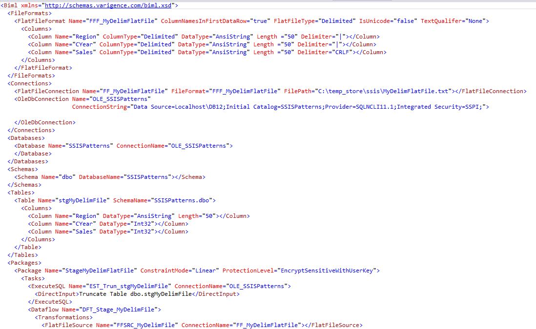 Automating SSIS Design Pattern - Stage Delimited Flat File ...