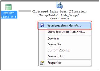Save Execution plan
