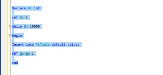 Insert Records in Pkey Table