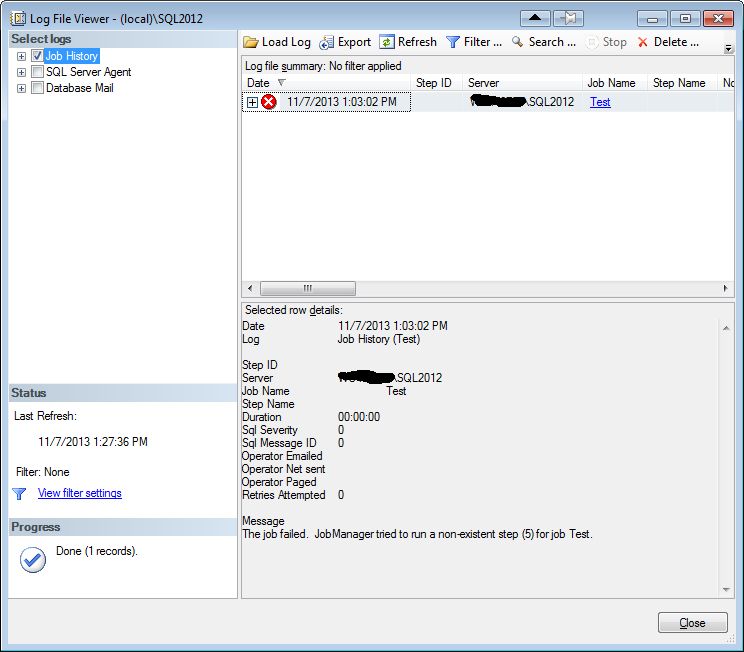 The Failed Job - History 2012