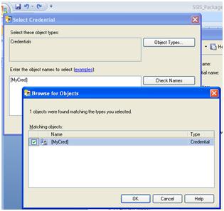 Search for new credential