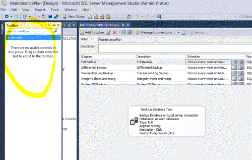 ToolBox missing for Maintenance task – SQLServerCentral Forums