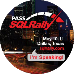 SQLRallySpeaking I'm speaking at SQLRally 2012