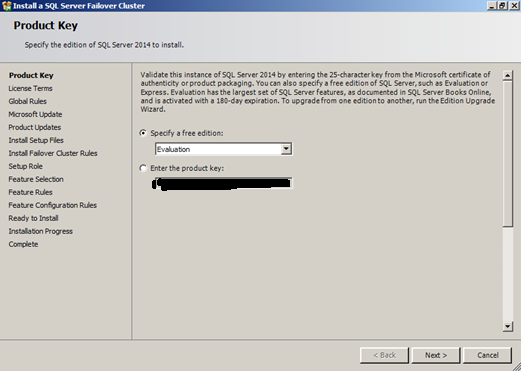 steps to install sql server 2014