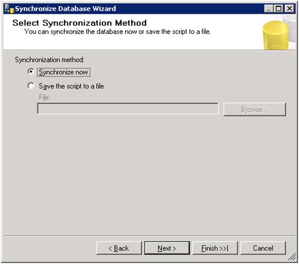 Synchronization Options