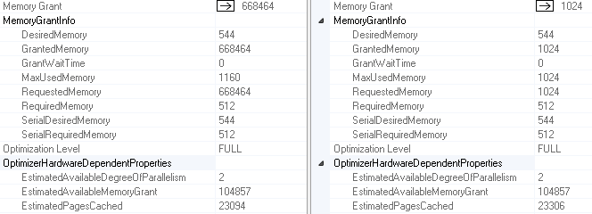 Sort operator tempdb spill properties pane