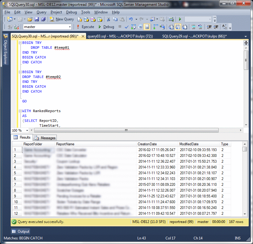 SSRS Audit: All reports executed/not-executed during previous 30 days ...