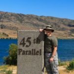 Jamie at the 45th Parallel (South) - New Zealand