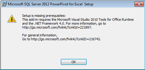 PowerPivot 2012 Install