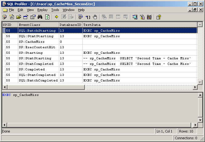 Stored Procedures and Caching – SQLServerCentral