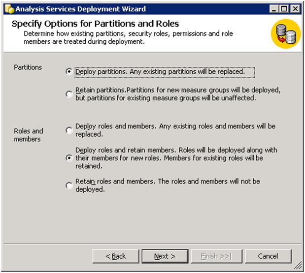 Partition Options
