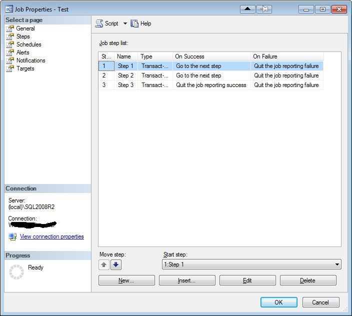 The Failed Job - Steps