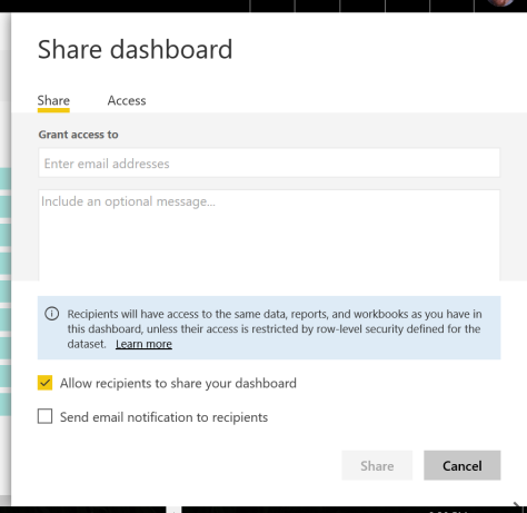 Share Dashboard