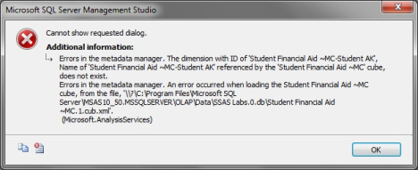 ssaserrorsinmetadata